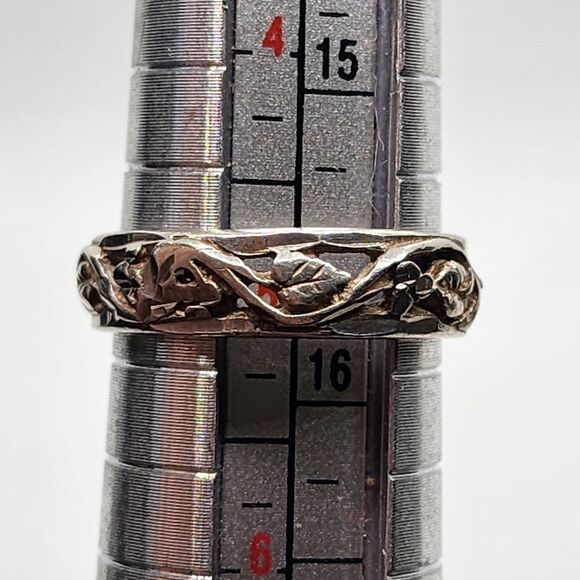 Sterling Silver Leaf Cutout Ring (5) - Picture 6 of 6